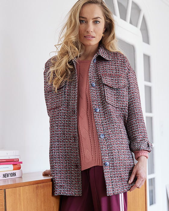 Damart Tweed Shacket